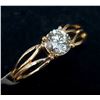 Image 1 : 10K YELLOW GOLD LAB DIAMOND (0.43CT)  RING (~SIZE 4.5) (~WEIGHT 1.45G)