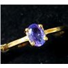Image 2 : 10K YELLOW GOLD TANZANITE(0.5CT)  RING (~SIZE 7) (~WEIGHT 1.5G)