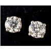 Image 1 : 14K WHITE GOLD LAB DIAMOND 0.5CT  EARRINGS