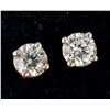 Image 2 : 14K WHITE GOLD LAB DIAMOND 0.5CT  EARRINGS