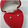 Image 3 : 14K WHITE GOLD LAB DIAMOND 0.5CT  EARRINGS