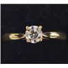 Image 1 : 10K YELLOW GOLD LAB DIAMOND (0.26CT,VS,FG)  RING (~SIZE 6 (~WEIGHT 1.4G)