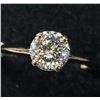 Image 1 : 10K WHITE GOLD MOISSANITE (0.75CT)  RING (~SIZE 6.5 (~WEIGHT 1.13G)