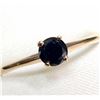 Image 2 : 10K YELLOW GOLD BLACK DIAMOND(0.43CT)  RING (~SIZE 6.5) (~WEIGHT 0.96G)