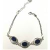 Image 2 : SILVER SAPPHIRE 7.5" 6.65G   BRACELET