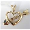 Image 1 : 10K YELLOW GOLD DIAMOND 1.09G(0.03CT)  PENDANT (~WEIGHT 1.09G)