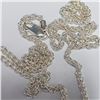 Image 3 : SILVER 13.39G HEART LOCKET 18"  NECKLACE
