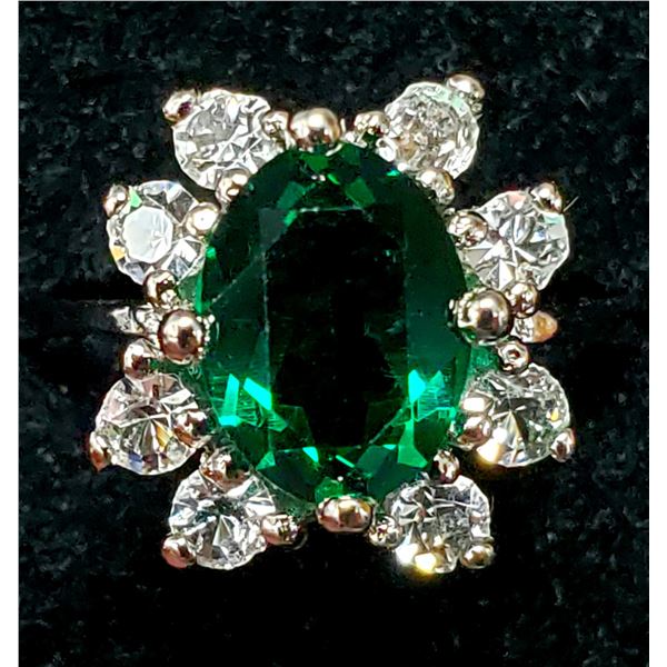 SILVER CUBIC ZIRCONIA  RING