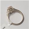 Image 2 : 10K YELLOW GOLD NATURAL MORGANITE (1.65CT) DIAMOND(0.03CT)  RING (~SIZE 7) (~WEIGHT 2.65G)