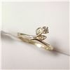 Image 2 : 10K YELLOW GOLD DIAMOND 18" (0.11CT)  RING (~SIZE 5.5) (~WEIGHT 1.14G)