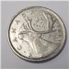 Image 2 : SILVER CANAIDAN 25CENT COIN