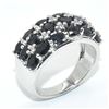Image 2 : SILVER BLUE SAPPHIRE(3.75CT) RHODIUM PLATED RING (~SIZE 7) (~WEIGHT 5.5G)