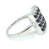 Image 2 : SILVER BLUE SAPPHIRE(1.95CT) RHODIUM PLATED RING (~SIZE 7) (~WEIGHT 4.1G)