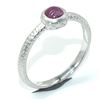 Image 2 : SILVER RUBY (0.25CT) RHODIUM PLATED RING (~SIZE 8)) (~WEIGHT 2.15G)