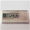 Image 2 : SILVER RAILROAD VINTAGE LOCOMOTIVES COLLECTION MINI  BAR  (~WEIGHT 1.6G)