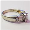 Image 2 : SILVER CUBIC ZIRCONIA  RING (~SIZE 7) (~WEIGHT 3.93G)