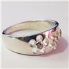 Image 2 : SILVER CUBIC ZIRCONIA  RING (~SIZE 8) (~WEIGHT 4G)