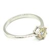 Image 2 : SILVER MOISSANITE (ROUND 6.5 MM)(1.25CT) RING