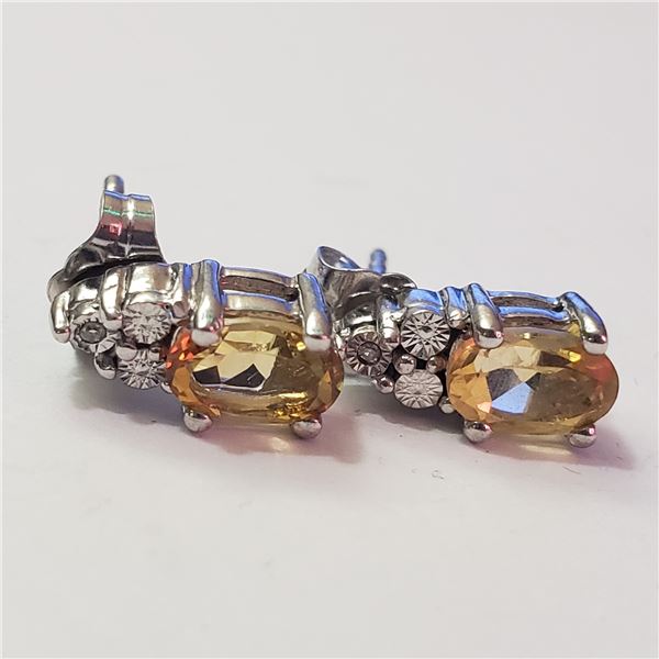 SILVER GEMSTONE EARRINGS