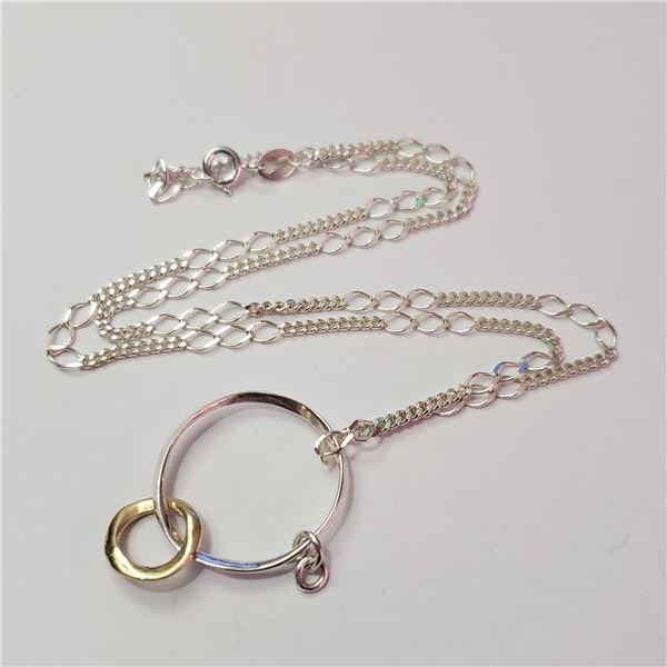 SILVER NECKLACE W/PENDANT