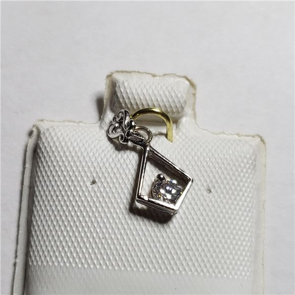 14K  CZ PENDANT