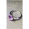 Image 3 : AMETHYST RING RESIZABLE