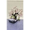 Image 2 : LARGE ROSE QUARTZ TREE ON AMETHYST BASE APPROX 15" RETAIL $3200