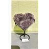 Image 1 : AMETHYST HEART APPROX 5.5" RETAIL $600