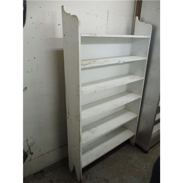 Large Wooden 6-Shelf – 38” x 9” x 68” Tall