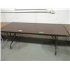 Image 1 : Wooden Top Folding Table 72” x 30”