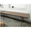 Image 1 : Wooden Top Folding Table 96” x 30”