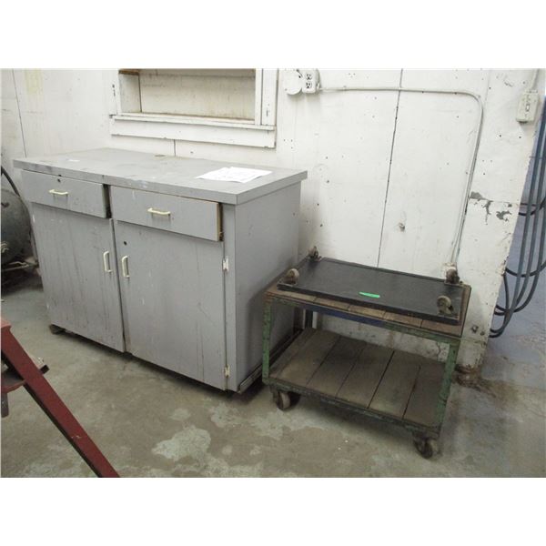 (3) Large Industrial Storage Cabinet on Castors – 53” x 24” with Rolling 