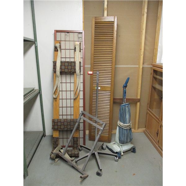 Large Misc. Lot: Vacuum Cleaner, 2 - Room Dividers, 2 – Sets of Swinging Doors 50”