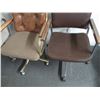Image 2 : (3) Office Chairs on Castors All-Brown