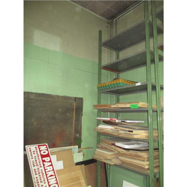 6-Tier Shelf – 38” x 18” x 112” Tall With Wood Misc. Contents