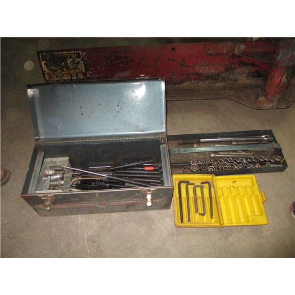 Metal Tool Box With Misc. Tools