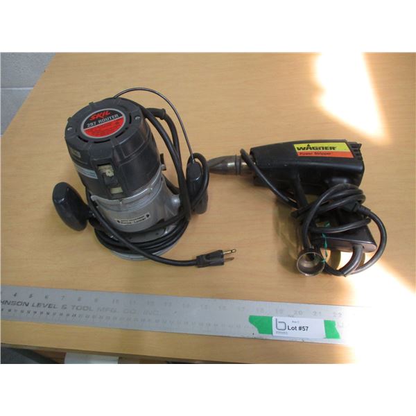(2) Wagner Power Stripper & Skill #297 Hand Router