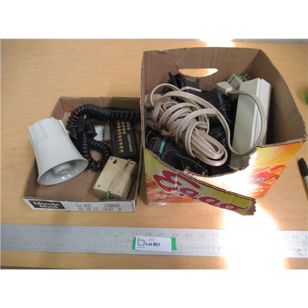 (6) Misc. Electronic Items: Small Microphone, Cords, Cables