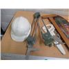 Image 2 : (6+) Misc. Lot: Hard Hat, Picture, 2-TSquares, Drafting Arm