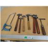 Image 1 : (8) Lot of Ball Peen Hammers, Saw, Pick