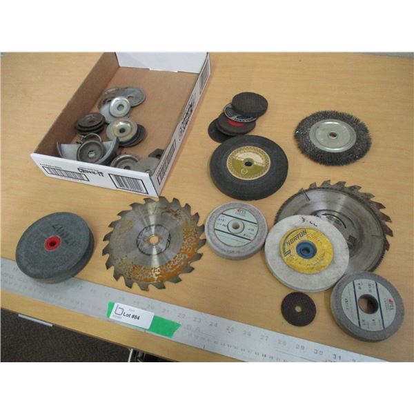 (6+) Lot of Round Saw Blades Grinder Wheels