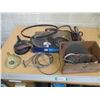 Image 1 : (25+) Large Lot of: Belts, Funnels, Grinding Wheels,