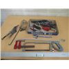 Image 1 : (10+)  Lot of: Clamps, Pliers, Wire Brushes, Hack Saw, Goggles