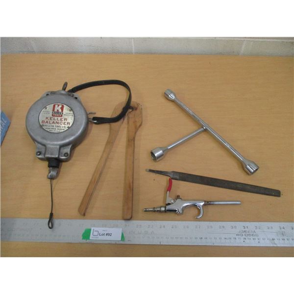 (4) Misc. Tools & Keller Hanging 10 LB Balancer