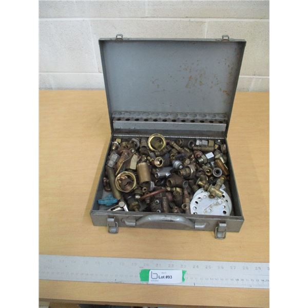 Chicago Pneumatic Metal Box Filled with Brass Fittings