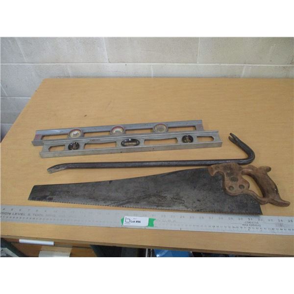 (4) 2-Levels (One has Damage), Crowbar, Hand Saw