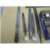 Image 2 : (8+) Lot of Hand Files / Rasps, Rubber Hammer, Squares