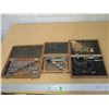 Image 1 : (3) Mitutoyo  Blade Micrometers in Wooden Box / Cases