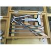 Image 3 : (3) Mitutoyo  Blade Micrometers in Wooden Box / Cases