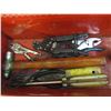 Image 3 : (3) Lot of Larger Screwdrivers & Metal Tool Box With Misc. Tools